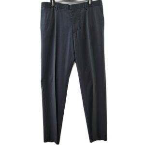 Banana Republic Wool Blend Gray Pinstripe Dress Pants Classic Fit Slacks 33